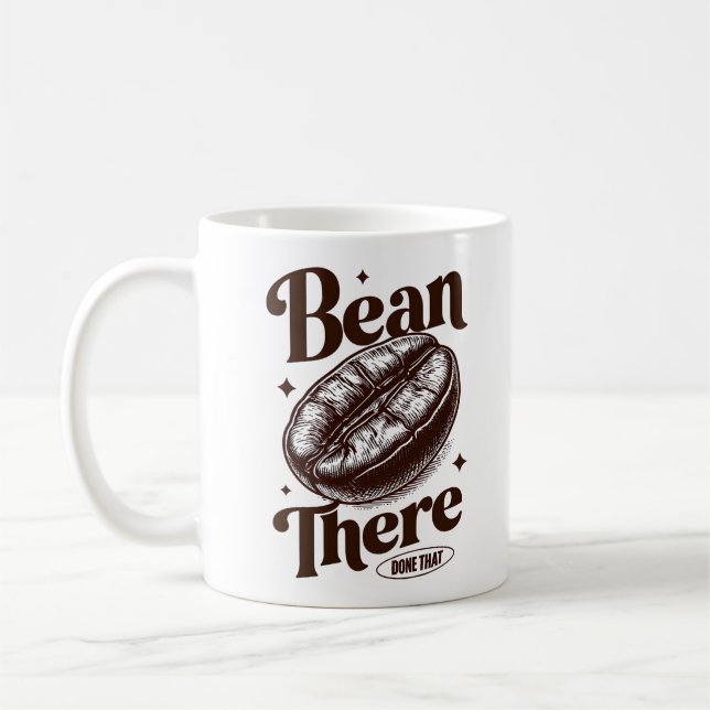 Bean där, gjort kaffet Mugg (Vänster)