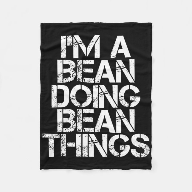 Bean Funny Surname Family Träd Birthday Reunion Gi Fleecefilt (Framsidan)