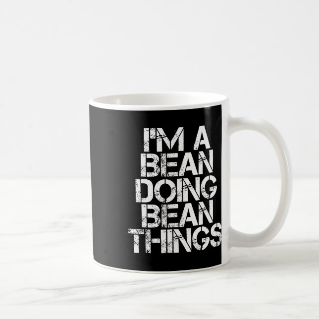 Bean Funny Surname Family Träd Birthday Reunion Gi Kaffemugg (Höger)