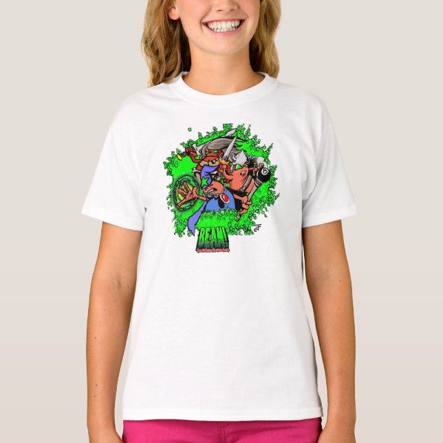 BEAN! Heroes Girl's T-Shirt (Framsida)