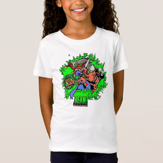 BEAN! Heroes Girl's T-Shirt (Framsida)