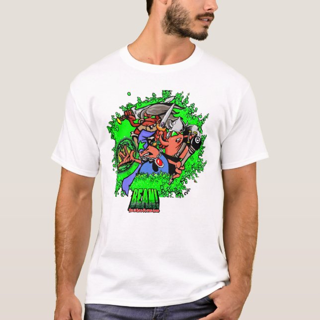 BEAN! Hjältar Män    T Shirt (Framsida)