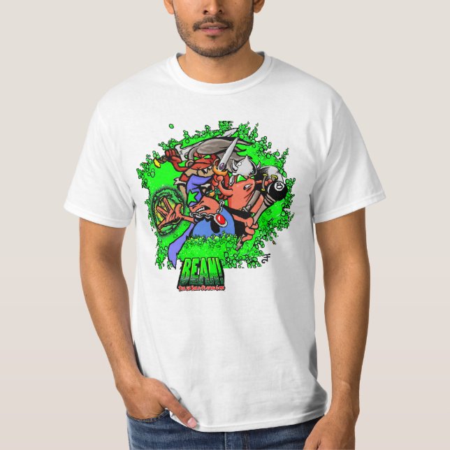 BEAN! Hjältar Män    T Shirt (Framsida)