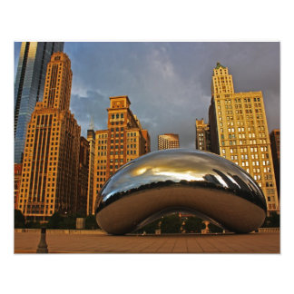 Bean i Chicago vid Sunrise Fototryck