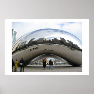 Bean i Millennium Park Chicago Poster