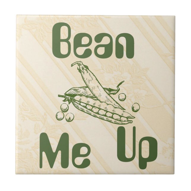 Bean Me Up Ceramic Tile Kakelplatta (Framsidan)