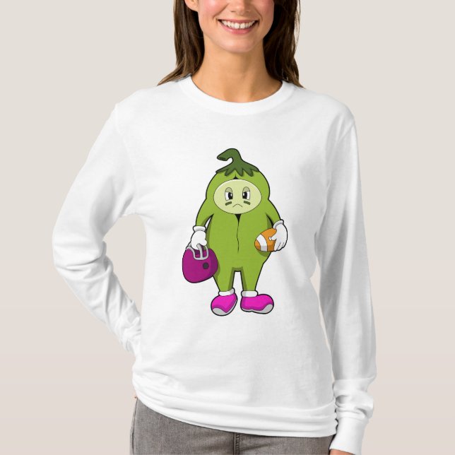 Bean på fotbollsportarna t shirt (Framsida)