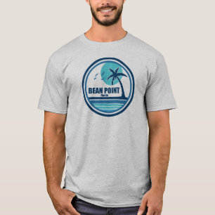 Bean Point Beach Florida Handflatan Träd Birds T Shirt