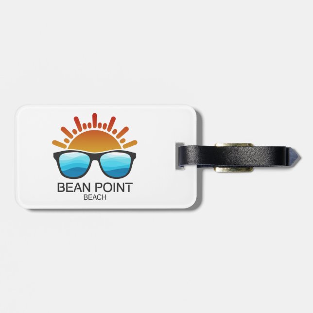 Bean Point Beach Florida Sunglasses Bagagebricka (Baksida Vågrät)