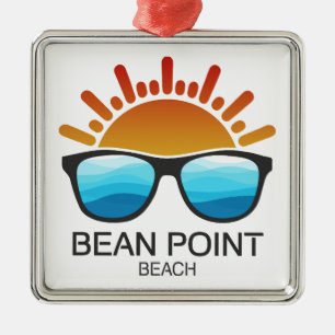 Bean Point Beach Florida Sunglasses Julgransprydnad Metall