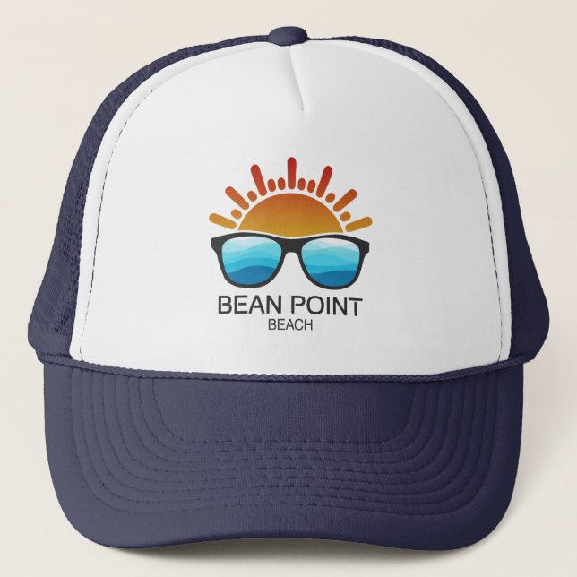 Bean Point Beach Florida Sunglasses Keps (Framsida)