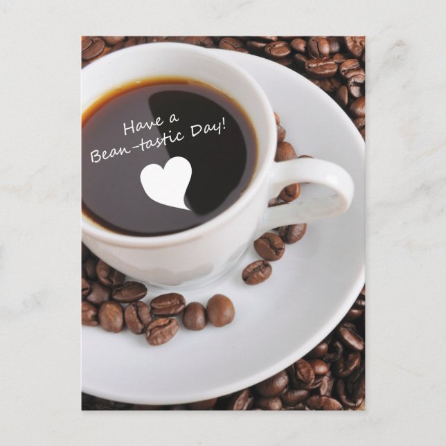 Bean-tastic Coffee Firande Inbjudan Vykort (Framsida)