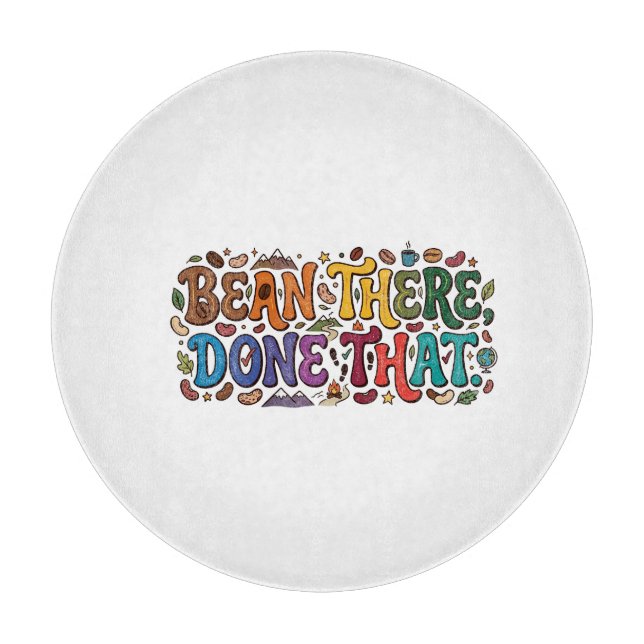 Bean There, Done That – Rolig T-Shirt för Kaffeäls (Framsidan)