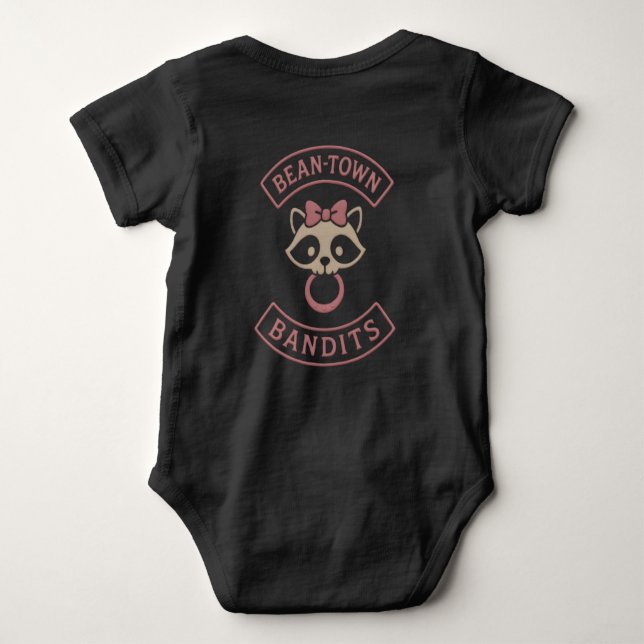 Bean-Town Bandit Rosa T Shirt (Baksida)