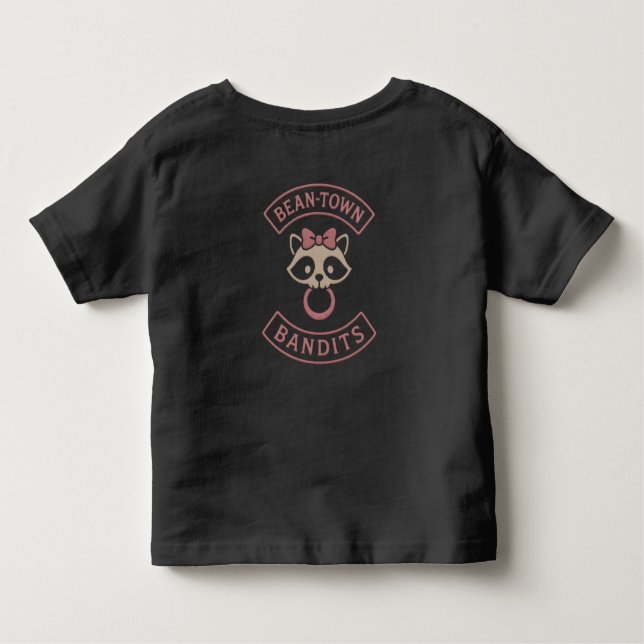 Bean-Town Bandits Småbarn T-shirt - Rosa (Baksida)