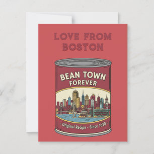 Bean Town Forever Boston Vykort