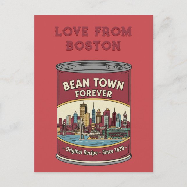 Bean Town Forever Boston Vykort (Framsida)
