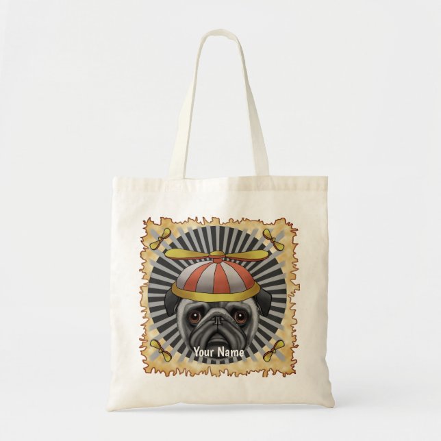 Beanie Pug Tygkasse (Framsidan)