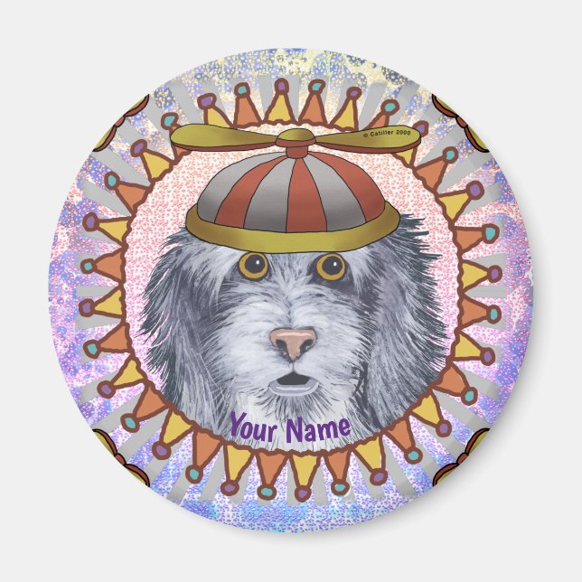 Beanie SheepDog Magnet (Framsidan)