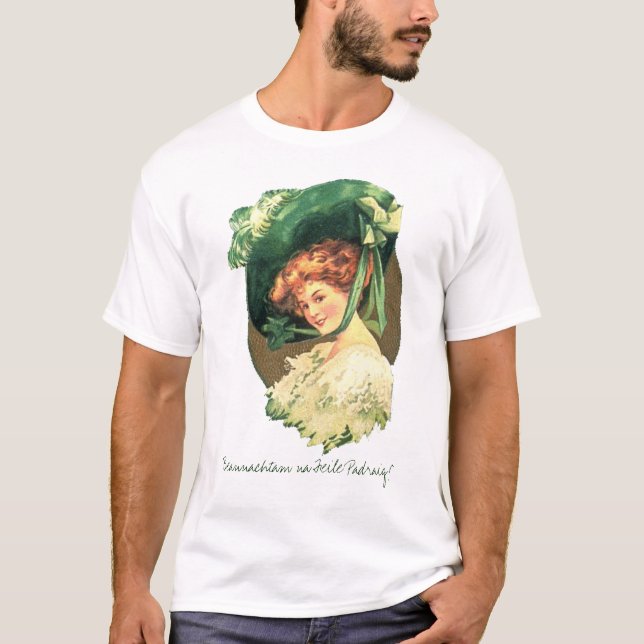 "Beannachtam na Feile Padraig!", T-tröja Tee (Framsida)