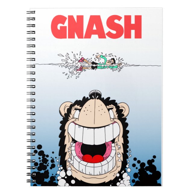 Beano Gnasher "Jaws" parody notebook 📓 Anteckningsbok (Framsidan)