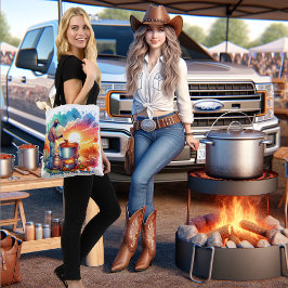 Beans Chili Cooking Cowboy 1 Anpassningsbar Tygkasse