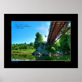 Bean's Leap Helen Keller Quote Poster