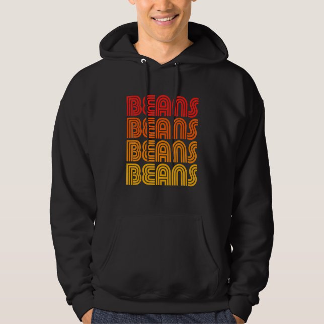 Beans Lover Fan Frijoles Refried Mexican Funny Chi Hoodie (Framsida)