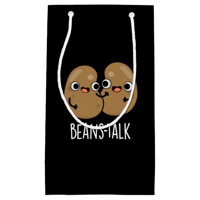 Beans Talk Funny Veggie Bean Pun Mörk BG (Framsidan)
