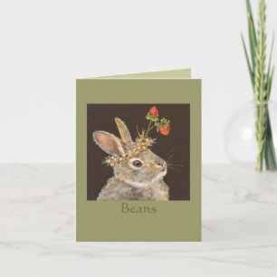 Beans's Bunny notecard Kort