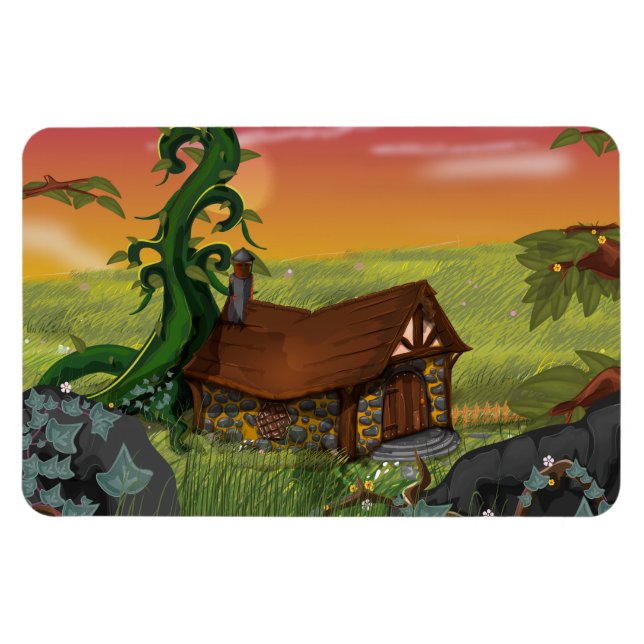 Beanstalk Stugga Tecknad Film Magnet (Horisontell)