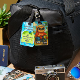 Bear 05 Kids Bagagebricka