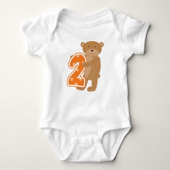 Bear 2 nd Birthday T shirts och Gifts (Framsida)