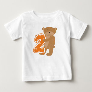 Bear 2 nd Birthday T shirts och Gifts