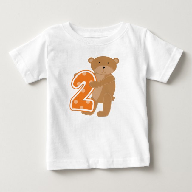 Bear 2 nd Birthday T shirts och Gifts (Framsida)