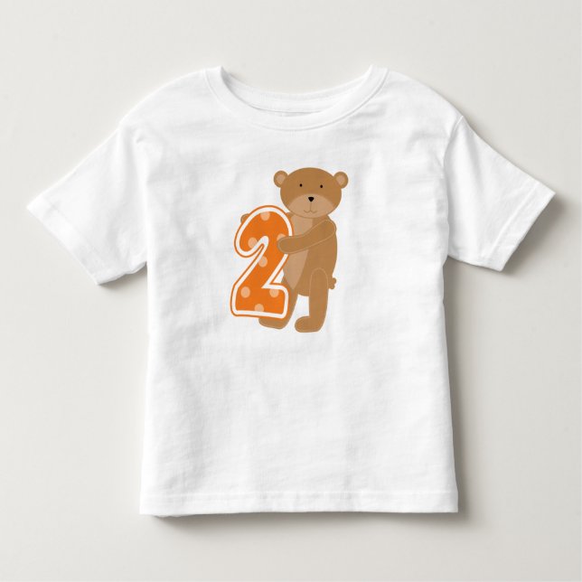 Bear 2 nd Birthday T shirts och Gifts (Framsida)