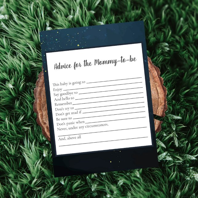 Bear Advice for Mamma to be Baby Shower Game Inbjudningar (Skapare uppladdad)