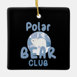 Bear Älskare | Klubb för spjutspets för Polar Julgransprydnad Keramik