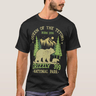 Bear Älskare Queen of the Tetons Grizzly 399 Natio T Shirt