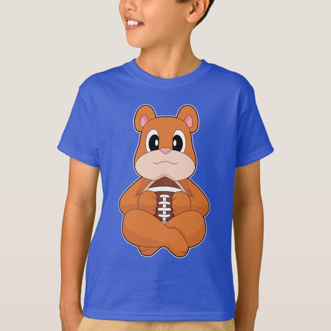 Bear American Football T Shirt (Framsida)