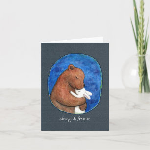 Bear and Bunny Alltid och evigt jubileum Kort