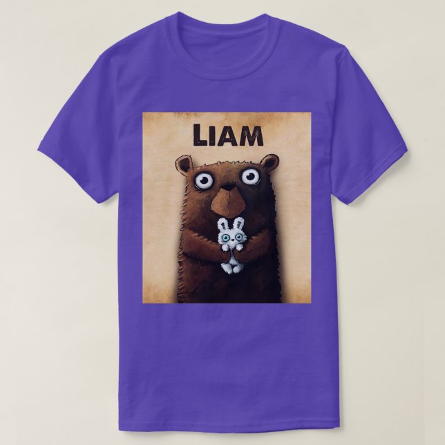 Bear and Bunny Bear Knowledge T Shirt (Design framsida)