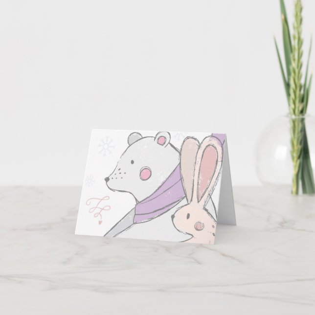 Bear and Bunny, i våra drömmar Kort (Framsida)