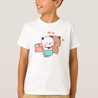 Bear and Panda Bubu Dudu Balloon T Shirt