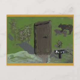 Bear and Privy Vykort