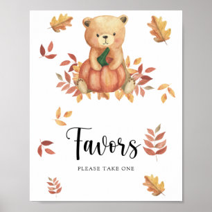 Bear and Pumpkin - Favoriter Poster