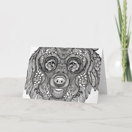 Bear Ansikte Anteckningskort
