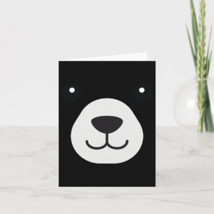 Bear Ansikte Halloween Costume Bear Animal Kids Kort