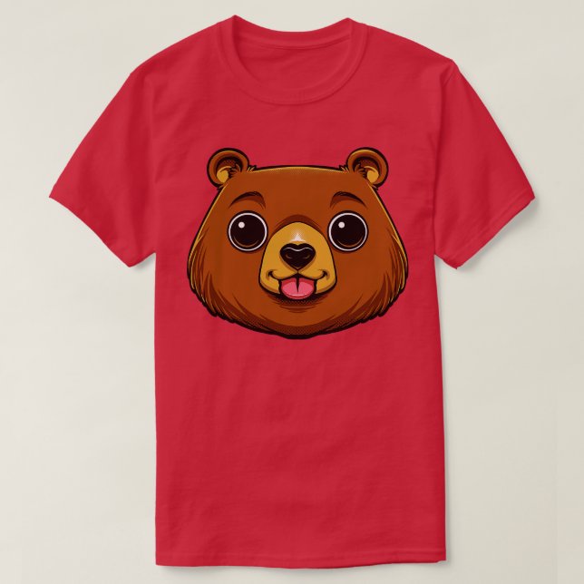 Bear Ansikte T Shirt (Design framsida)