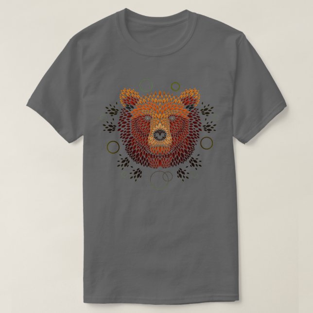Bear Ansikte T Shirt (Design framsida)